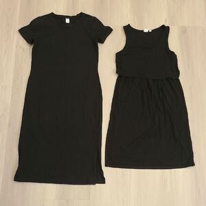 Old Navy Gap Black Dress Bundle XS stretch Classic Summer Quiet Luxury Petite